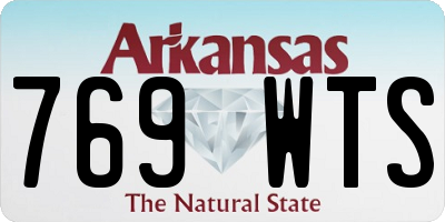 AR license plate 769WTS