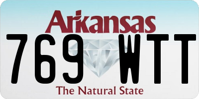 AR license plate 769WTT