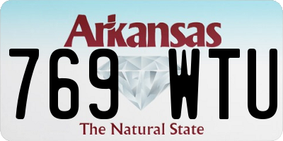 AR license plate 769WTU