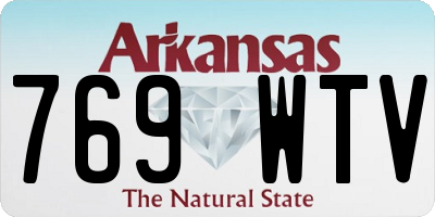 AR license plate 769WTV