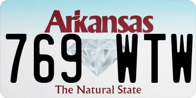 AR license plate 769WTW