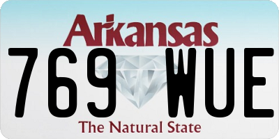 AR license plate 769WUE