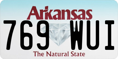 AR license plate 769WUI