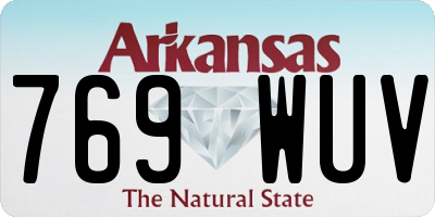 AR license plate 769WUV