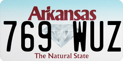 AR license plate 769WUZ