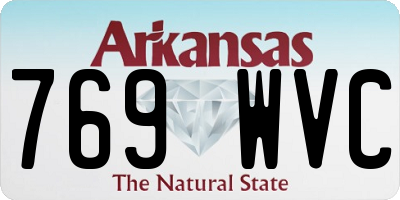 AR license plate 769WVC