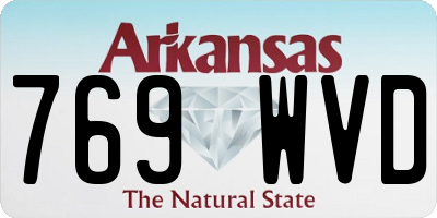 AR license plate 769WVD