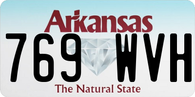 AR license plate 769WVH