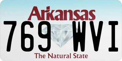 AR license plate 769WVI