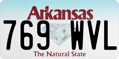 AR license plate 769WVL