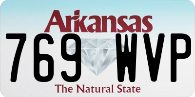 AR license plate 769WVP