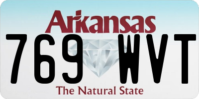 AR license plate 769WVT