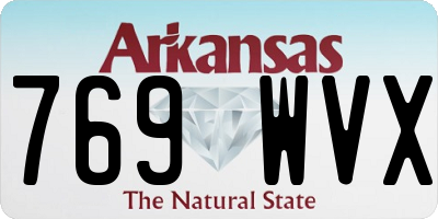 AR license plate 769WVX