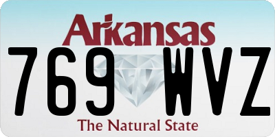 AR license plate 769WVZ