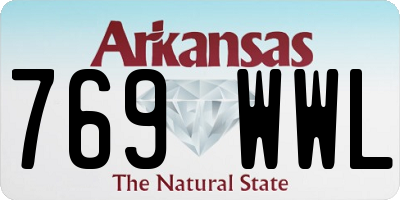 AR license plate 769WWL