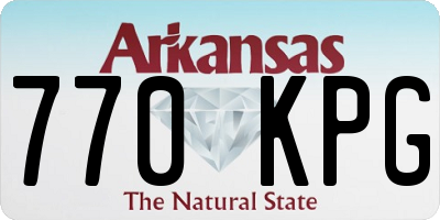 AR license plate 770KPG