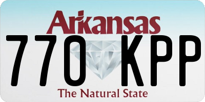 AR license plate 770KPP