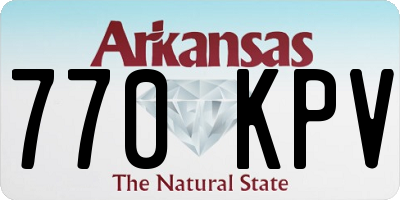 AR license plate 770KPV