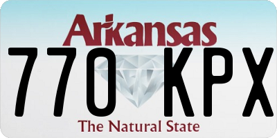 AR license plate 770KPX