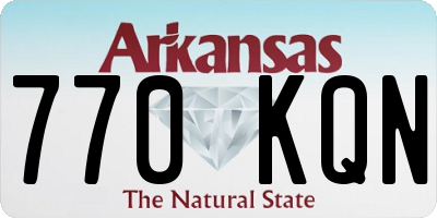 AR license plate 770KQN