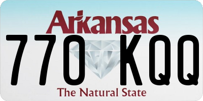 AR license plate 770KQQ