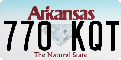 AR license plate 770KQT
