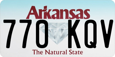 AR license plate 770KQV