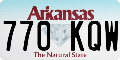 AR license plate 770KQW