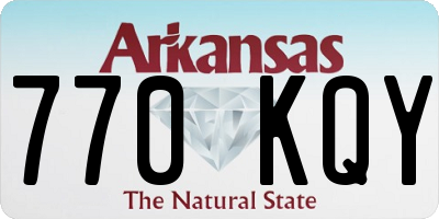 AR license plate 770KQY