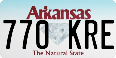 AR license plate 770KRE