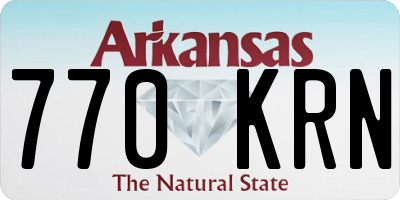 AR license plate 770KRN