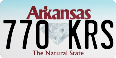 AR license plate 770KRS