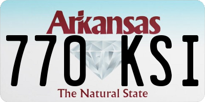 AR license plate 770KSI