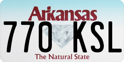 AR license plate 770KSL