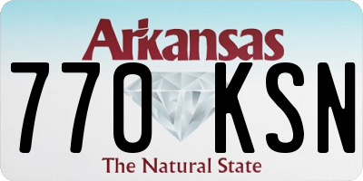 AR license plate 770KSN