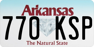 AR license plate 770KSP