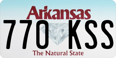 AR license plate 770KSS