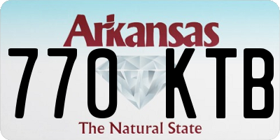 AR license plate 770KTB