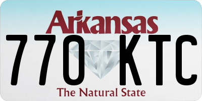 AR license plate 770KTC