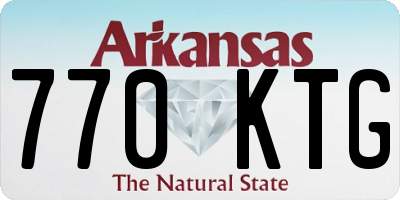 AR license plate 770KTG