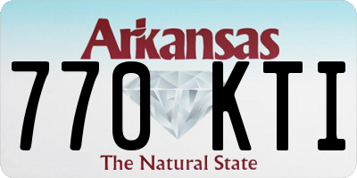 AR license plate 770KTI