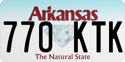 AR license plate 770KTK