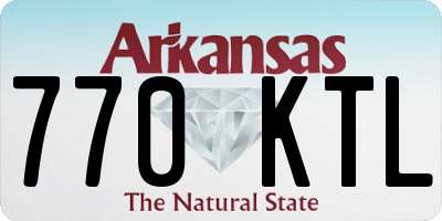 AR license plate 770KTL