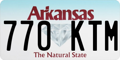 AR license plate 770KTM