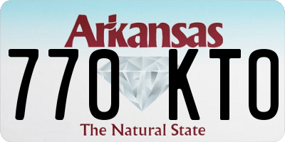 AR license plate 770KTO