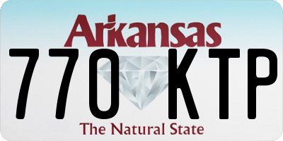 AR license plate 770KTP