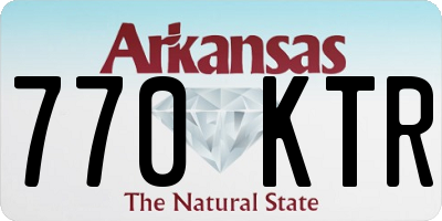 AR license plate 770KTR