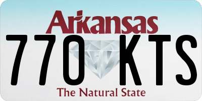 AR license plate 770KTS