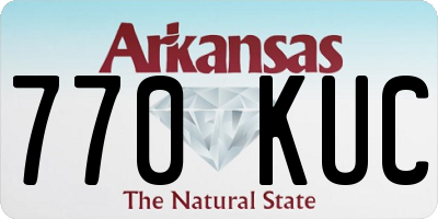 AR license plate 770KUC