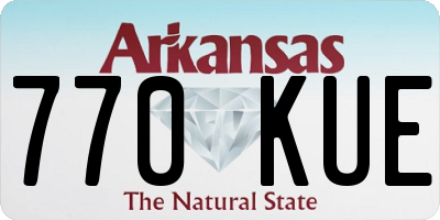 AR license plate 770KUE